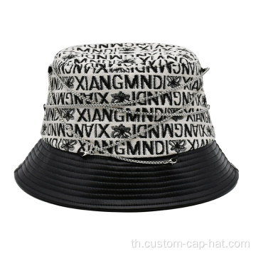 แฟชั่นสไตล์แบรนด์ Jacquard Bucekt Hat